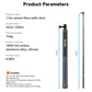 TELESIN 1.2M 3M Carbon Fiber Selfie Stick Monopod Extendable With 1/4 Screw For GoPro Insta360 Osmo Action DJI Action Camera