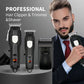 Professional Rechargeable Hair Clipper Hair Trimmer with 8 Limit Combs, LCD Display, Adjustable Blade for Men, Barbers, Home Use