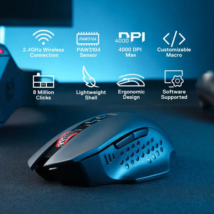 Redragon M656 Gainer Wireless Gaming Mouse - ElectronAge