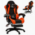 Ergonomic Gaming Chair, Leather Office Chairs with Foot Rest - ElectronAge