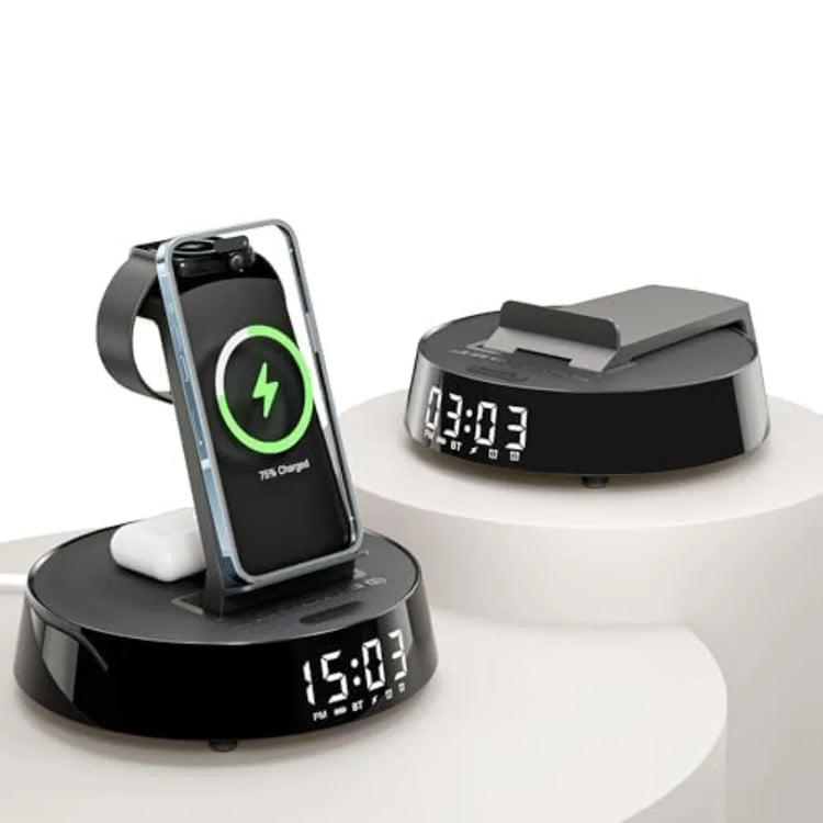 Alarm Clock with Wireless Charging Station - ElectronAge