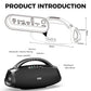 W-KING 200W RMS Portable Bluetooth Speakers, Massive Bass Party Boombox IPX7 Waterproof Speaker Large, Loud Outdoor Speaker