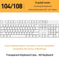**78/108 Keys Acrylic Transparent Dust-Proof Keyboard Case Mechanical Keyboard Dust Cover For E-Sports Computer Gamer
