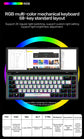 Topton 12.3 Inch Touch Screen Monitor Gaming Mechanical Keyboard Portable for Phone Tablet Mini PC Desktop Windows Mac Android