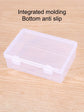 1PC Transparent PP Dual Fastened Transparent Display Box Jewelry Jewelry Container Jewelry Box Art DIY Parts Tool Storage Box