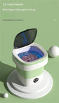 12L Mini Folding Washing Machine Bucket For Socks Underwear Panties Cleaning Portable Small Travel Household Washing Machine