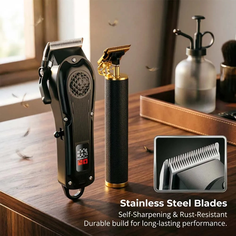 YUKU Professional Hair Clippers with LED Display - ElectronAge