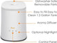 Top Fill Ultrasonic Cool Mist Humidifier for Bedroom, 1.2Gal Essential Oil Diffuser with Nightlight & Auto Shut-Off