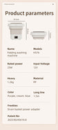 9L Foldable Washing Machine With LCD Display Spin Dryer Automatic Mini Underwear Sock Centrifuge Portable Mini Washing Machine