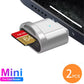 2pcs MINI SD TF Card Apple Card Reader Suitable For iPhone iPadConnectionExternal Expansion Memory Card OTG Storage Card Adapter