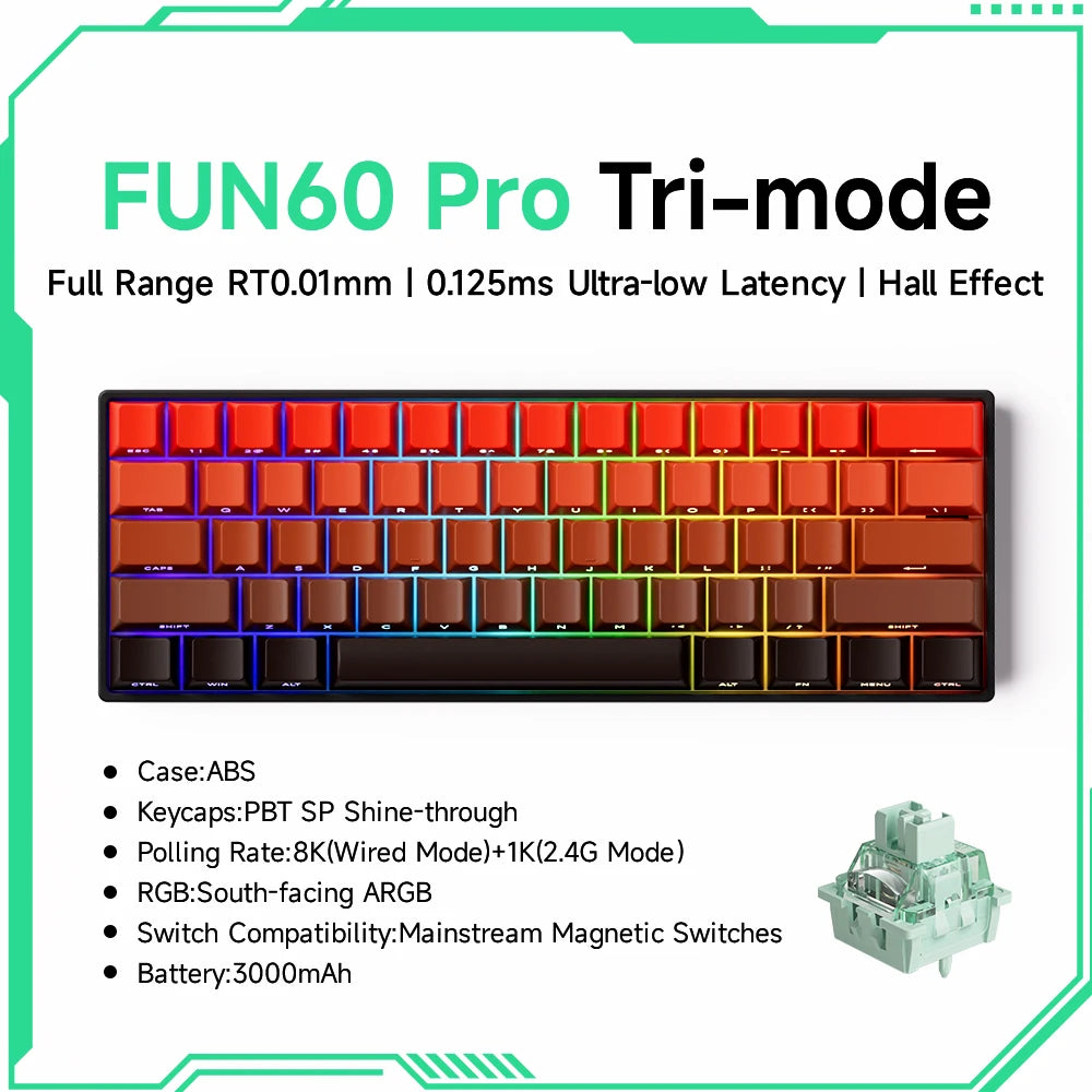 Akko MonsGeek FUN60 Mechanical Keyboard - ElectronAge
