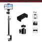Roreta Desk Mount Stand DSLR Camera C Clamp Light Photographic Light Boom Stand With Ball Head for Phone Video Ring Light Zoom