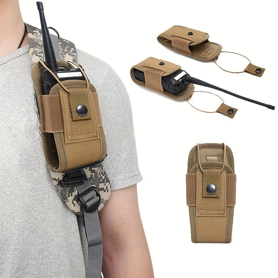 Universal Radio Case Holder Pouch Bag Interphone Pouch, Adjustable Storage Tools Pouch for Walkie Talkies