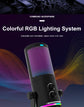Professional Condenser Microphone USB Dynamic Microphone With Mute Button Gaming Mic For Studio Singing Podcasts Live Broadcast