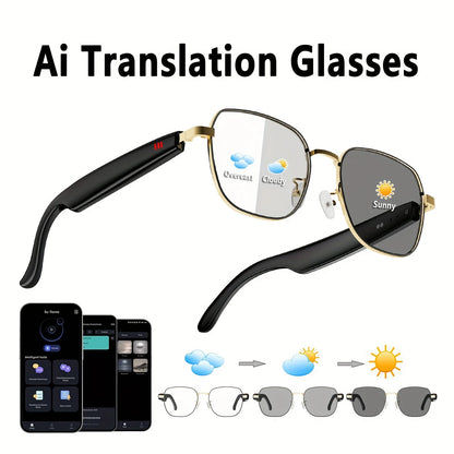 AI Smart Glasses Smart glasses supporting real-time app translation in 160+ languages.