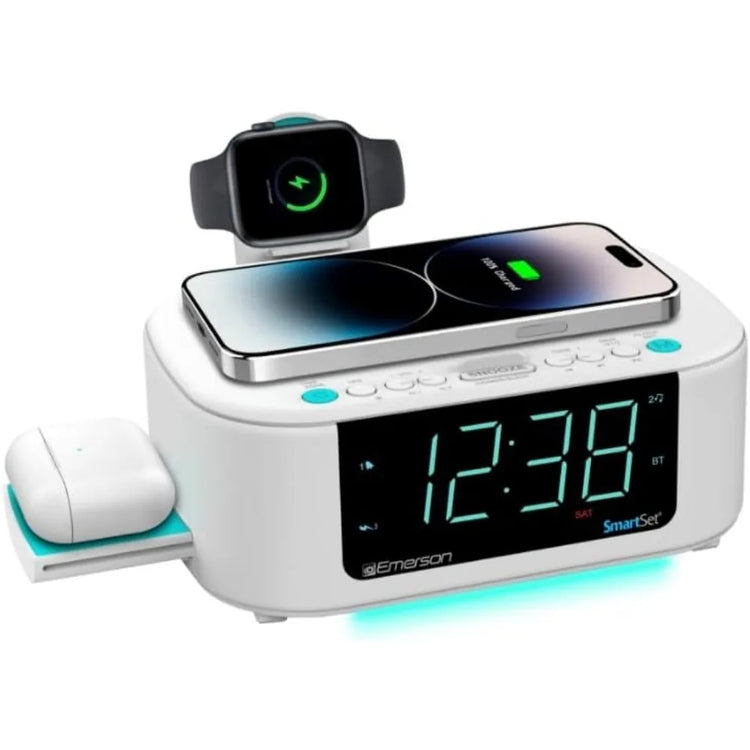 Smart Wireless Charging Alarm Clock - ElectronAge