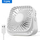 4Inch USB Mini Portable Fan for Camping,3 Speeds Quiet Desk Table Personal Fan,360°Adjustment Standing Fans for Room Home