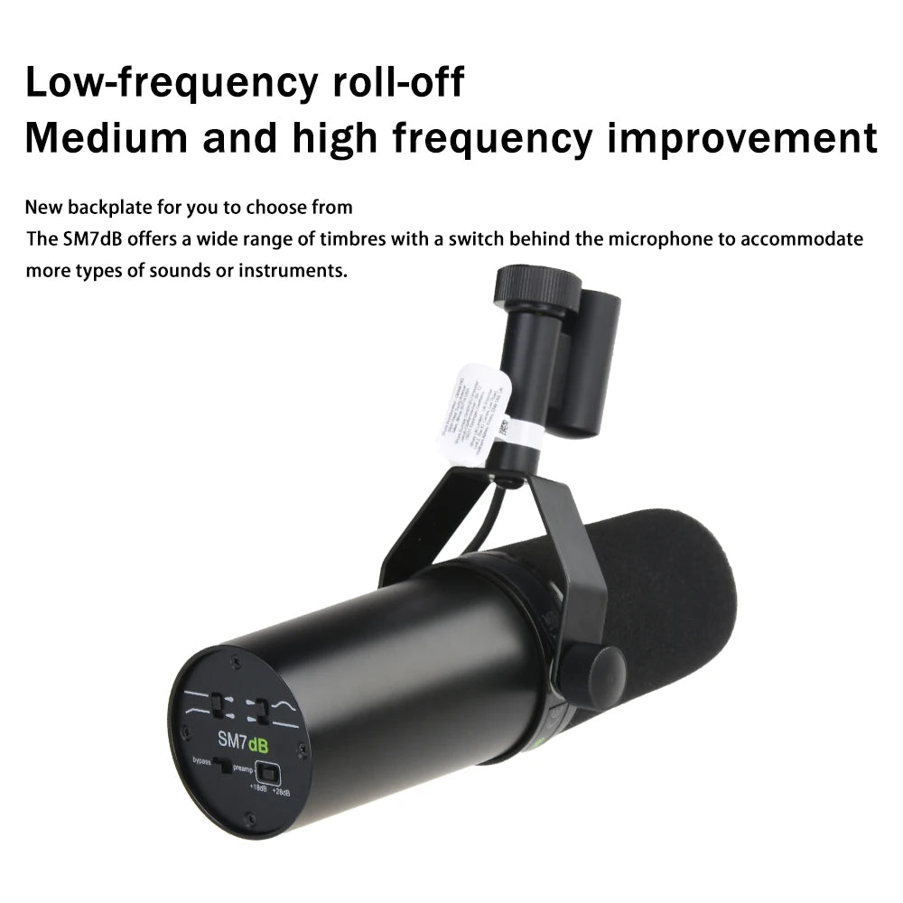 NILUNWEI SM7dB Dynamic Vocal Microphone With Optional Frequency Response - ElectronAge