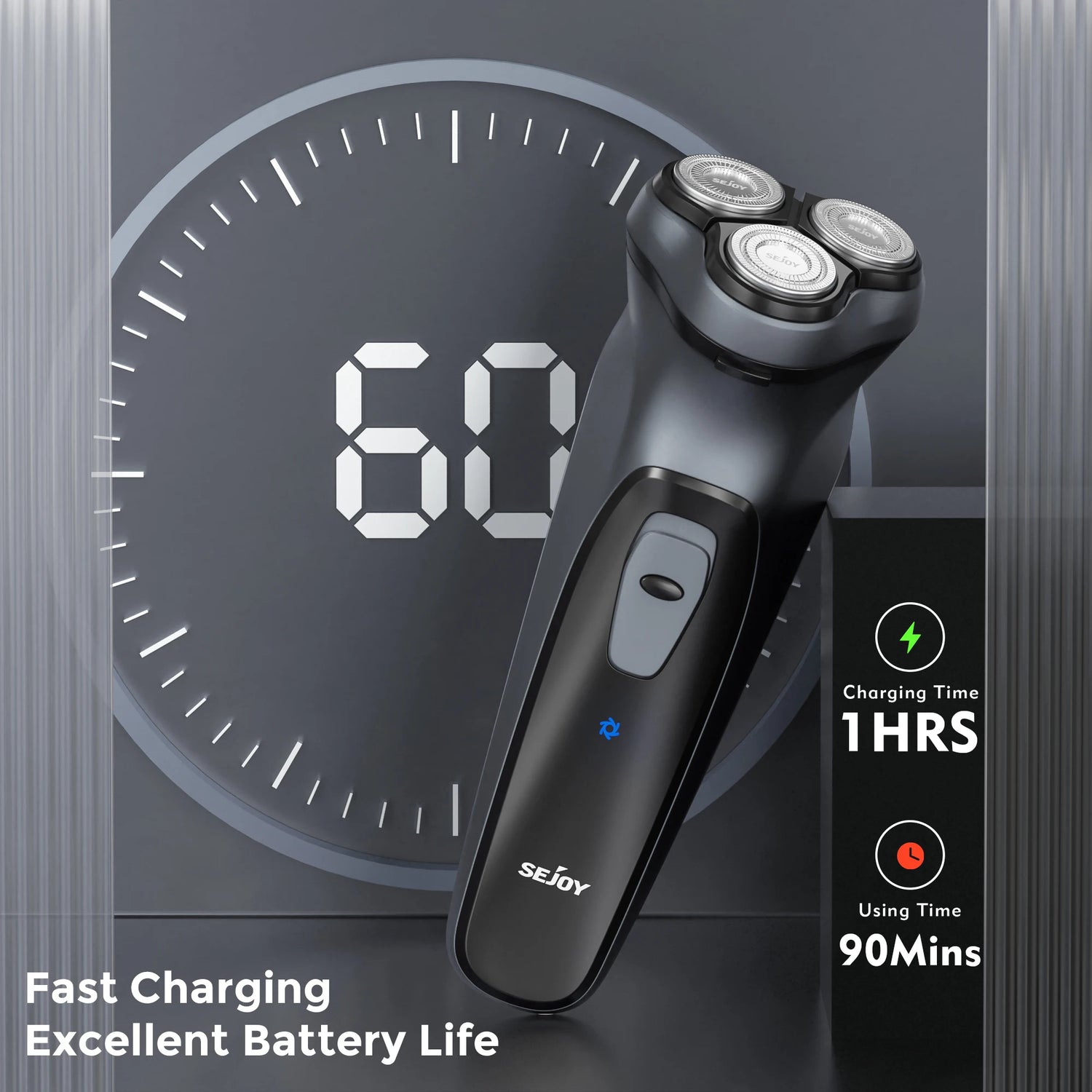Sejoy Electric Razor for Men Rechargeable Electric Razor - ElectronAge
