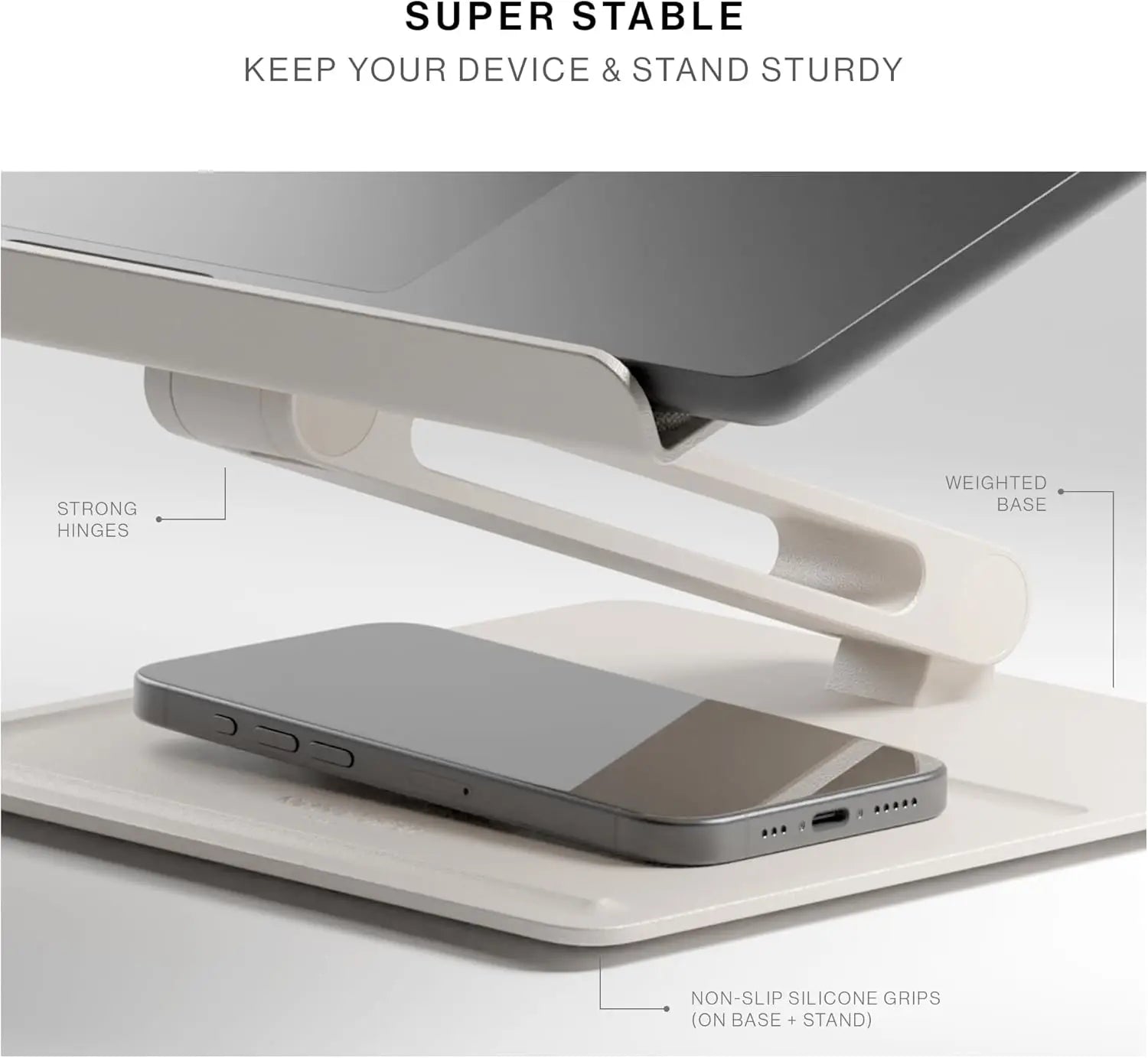 Adjustable Laptop Stand for Ergonomic Posture - ElectronAge