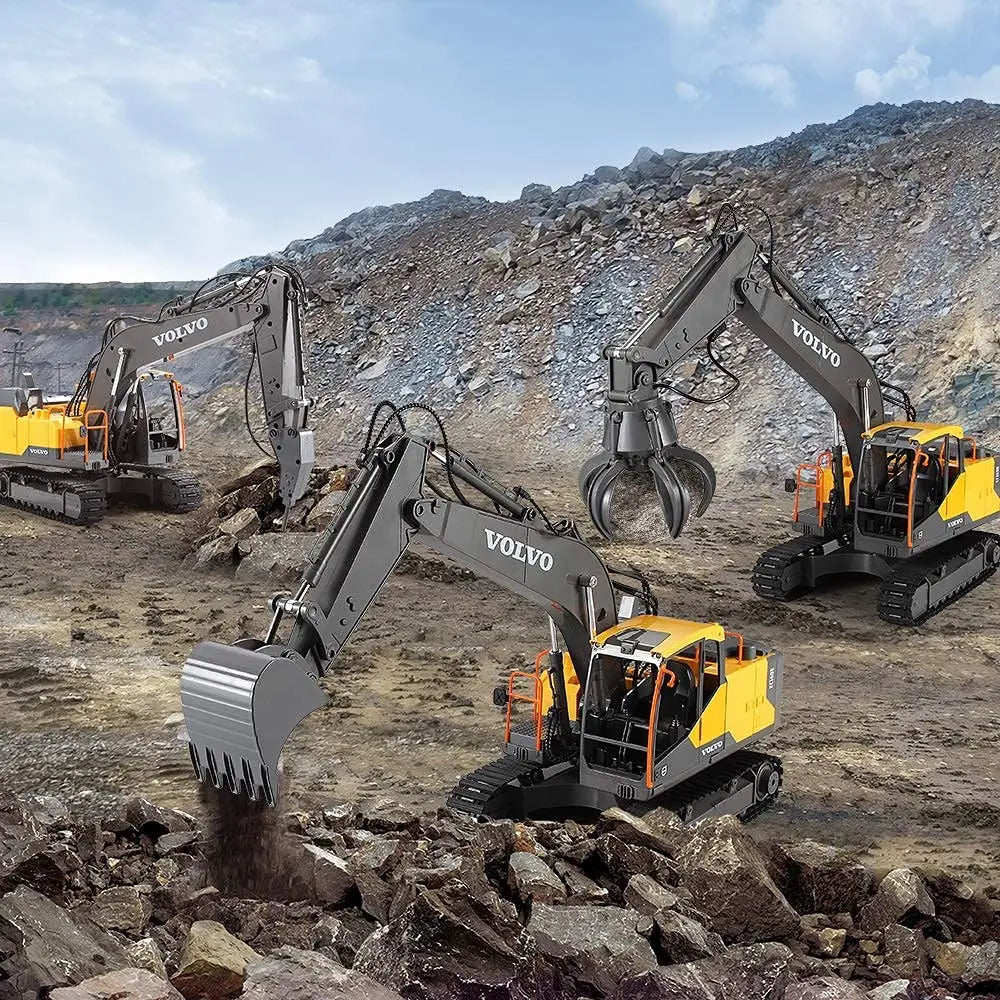 Double E E568 RC Excavator 17 Channel 1:16 3 IN 1 RC Engineering Car - ElectronAge