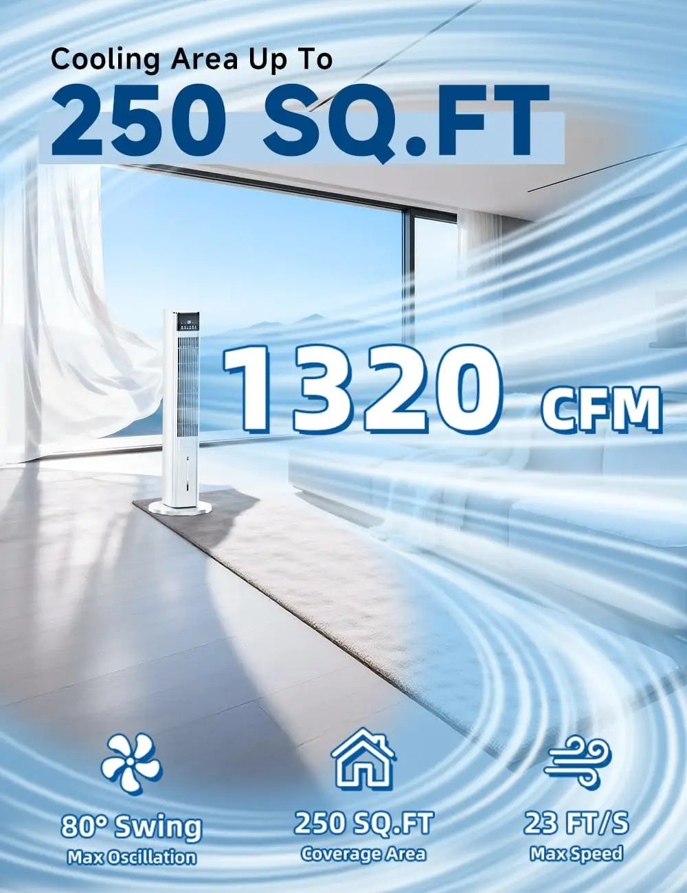 42 In Portable Air Conditioner with 4 Modes - ElectronAge