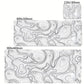 Admisitr XXL Desk Mat Black And White Strata Liquid Mousepad - ElectronAge