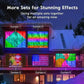 2m*2m/3m Smart Curtain Lights Bluetooth App LED String RGB Fairy Lights DIY Music Change Display for Window Bedroom Decoration