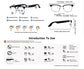 Smart AI translation glasses equipped with anti-blue light lenses, supporting real-time application translation in 164 languages
