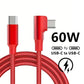 90 Degree Elbow USB C Fast Charge Cable For iPhone 17 16 15 Pro Max Samsung Xiaomi Redmi POCO OnePlus Nylon Braided Type C Cable