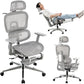 mesh ergonomic office chair with footrest - ElectronAge