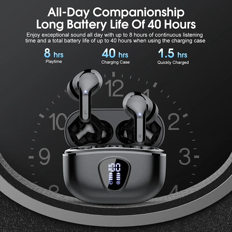 UYUXIO Wireless Earbuds BT5.3 Headphones - ElectronAge