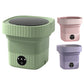 12W Foldable Washing Machine Three Mode 6L Retractable Travel Washer with Spinning Dry for Travel Business Trip