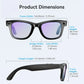 AI Smart Video Glasses with Camera and Photo Capabilities, featuring an 8MP camera, 1080P HD video recording, 4K resolution,