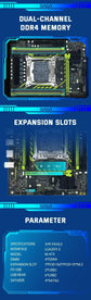 SOYO X99 Motherboard Set With LGA2011-3 Xeon E5 2630 V4 CPU DDR4 8GB (1*8GB)  2133MHz RAM NVME M.2 SATA Computer Accessories