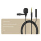 1.5m Mini Portable Lavalier Microphone Condenser Clip-on Lapel Mic Wired USB 3.5mm Type C Microphone For Laptop PC DSLR Camera