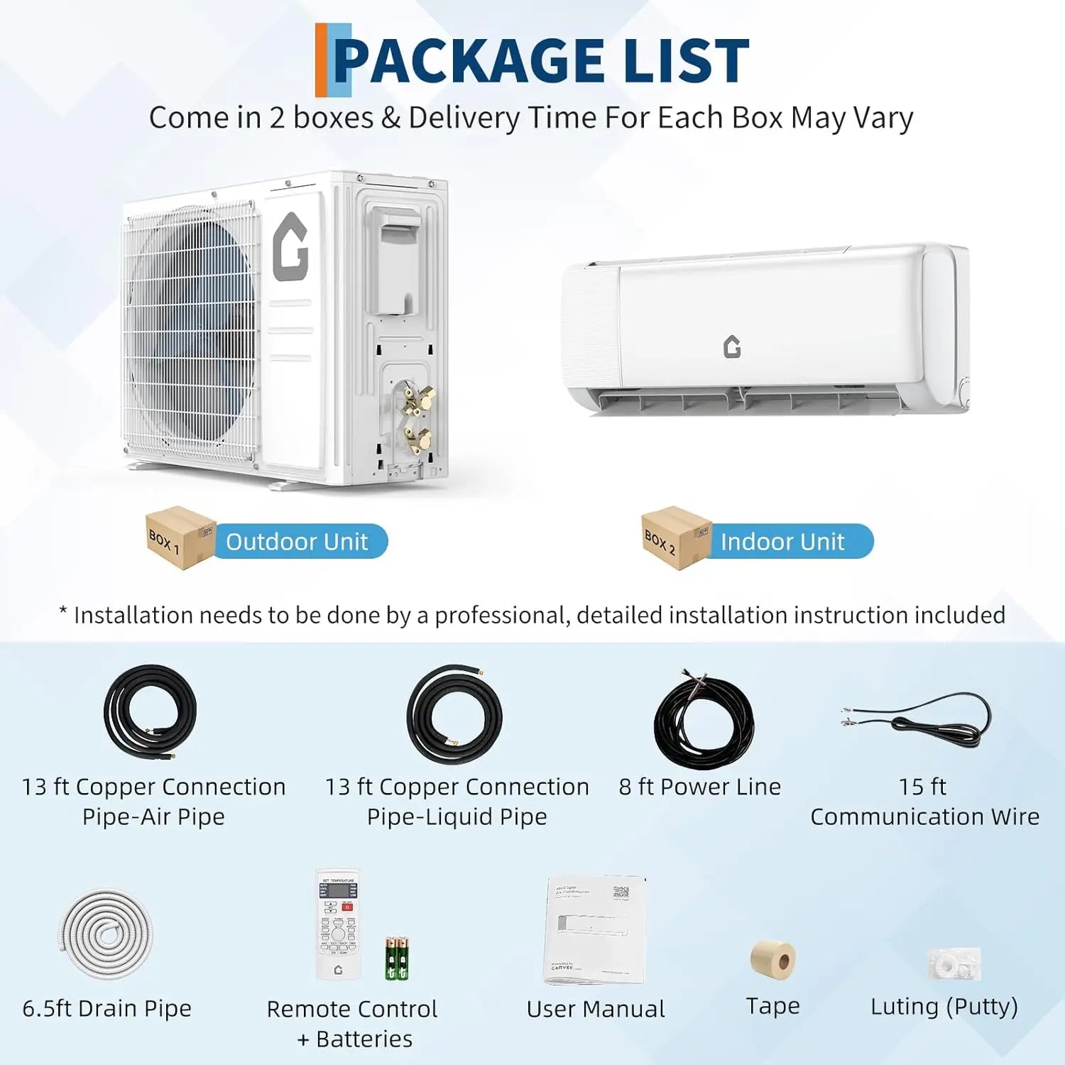 Adoolla High SEER 18.5-22 Inverter Mini Split Air Conditioner - ElectronAge