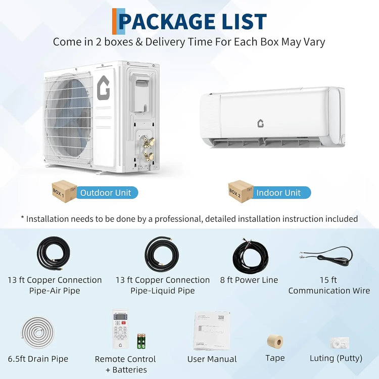 Adoolla High SEER 18.5-22 Inverter Mini Split Air Conditioner - ElectronAge