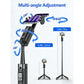 2026 Auto Face Tracking Tripod for iPhone 360 Rotation Selfie Stick with Remote and Gesture Control in Black for Vlog Live Stre
