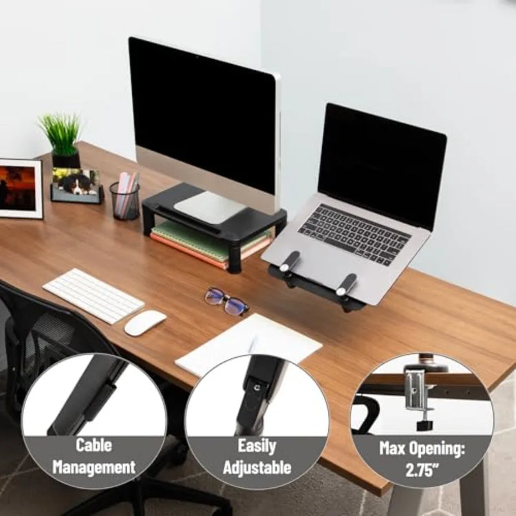 Gas Spring Laptop Desk Mount for 11.617.3 Laptops/Monitors - ElectronAge