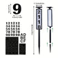 1 pc Solar Light Powered House Number, Address Sign With Lighting, Pole Mount, Smart Light Control 400mah