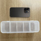 1pc Plastic Hair Accessories Jewelry Sorting Box Five Compartment Storage Box Desktop Miscellaneous Items Data Cable Storage