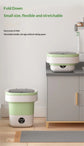 12L Mini Folding Washing Machine Bucket For Socks Underwear Panties Cleaning Portable Small Travel Household Washing Machine