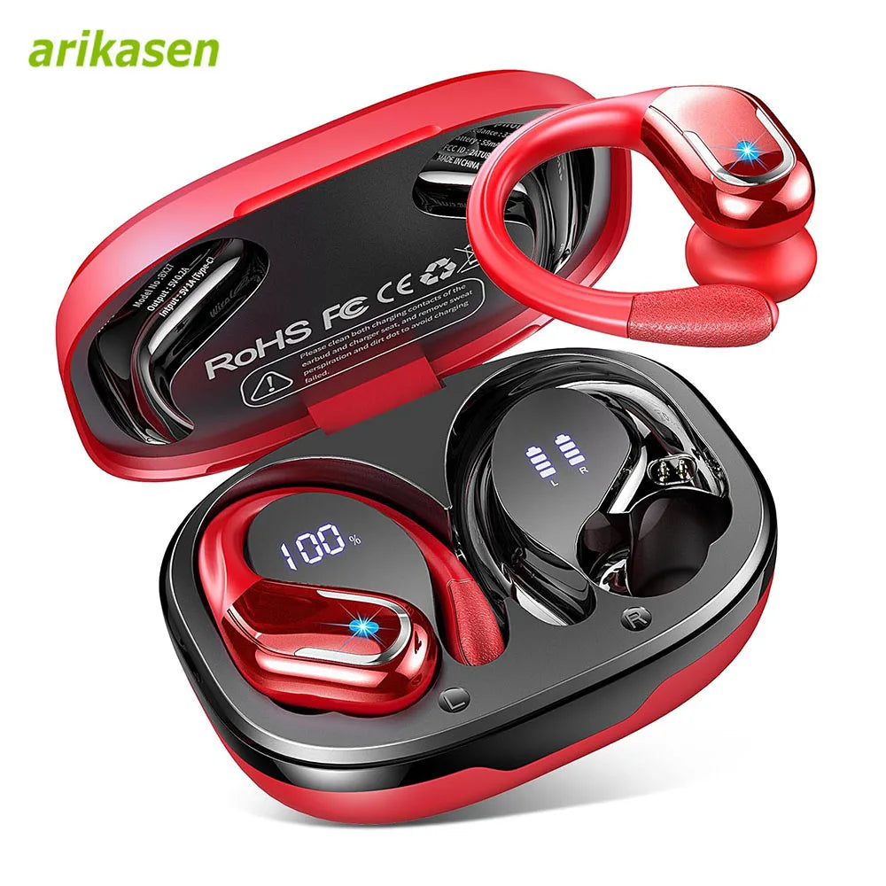 arikasen 75Hrs Bluetooth 5.3 Earphones - ElectronAge