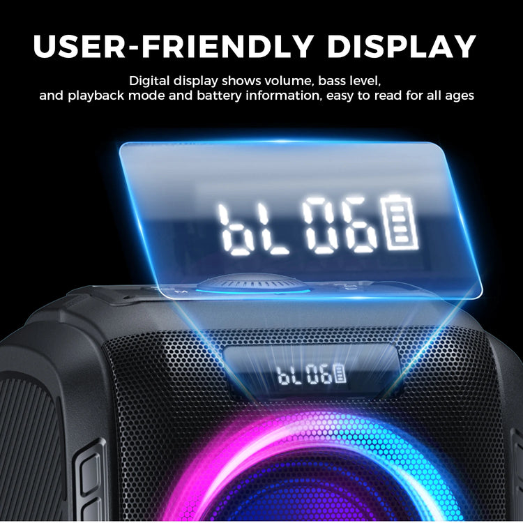 W-KING 250W PEAK Large Bluetooth Speaker - ElectronAge