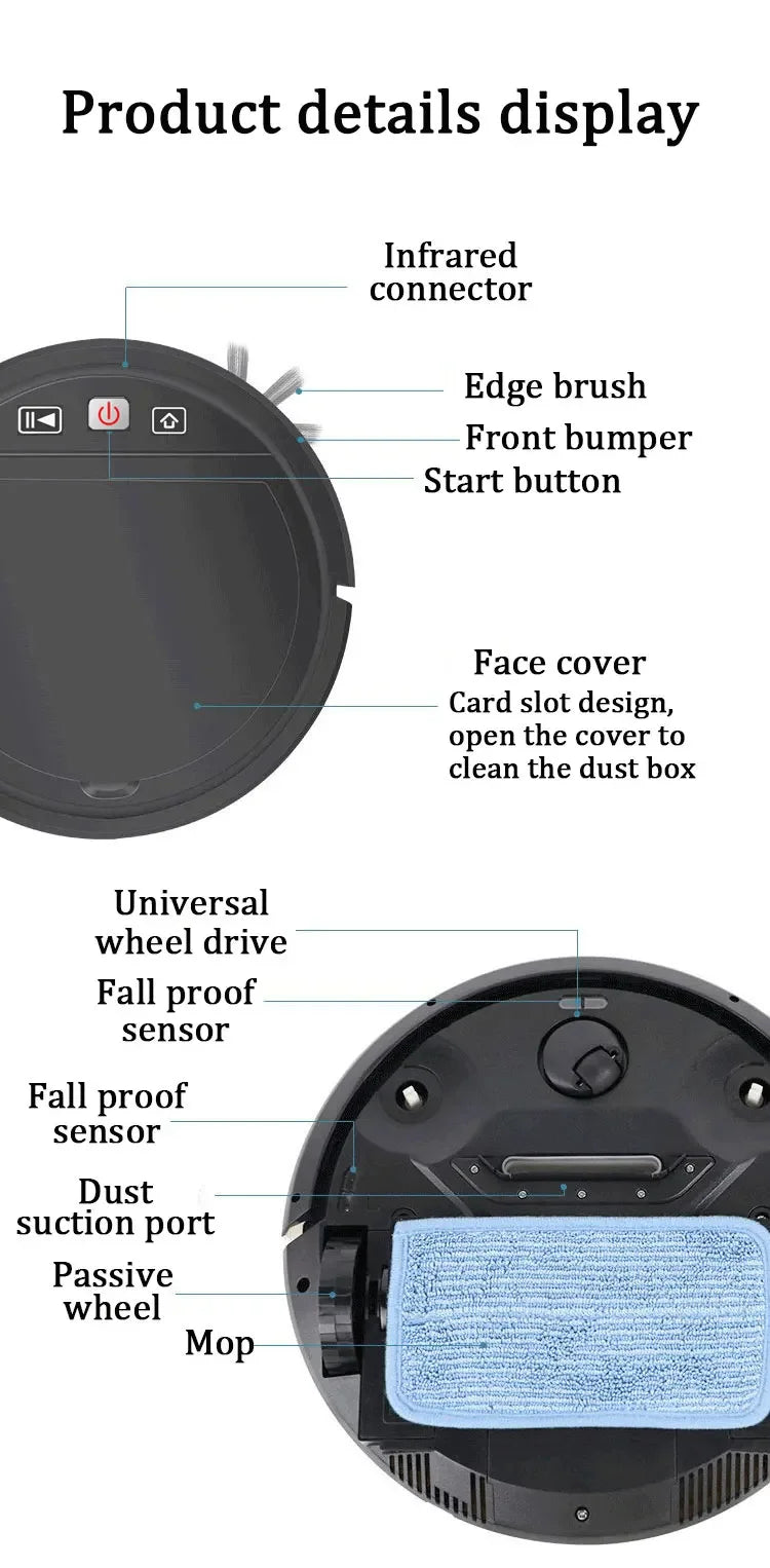 Robot Vacuum Cleaner Smart Remote Control - ElectronAge