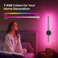 2P Rechargeable LED Wall Lamp 4400mah RGB 50CM Removable Wall Sconce Bedroom Bedside Living Room Décor Fixture Magnetism Chassis