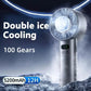 XIAOMI 5200mAh Portable Handheld Fan with Double Ice Cooling, High-Speed Rechargeable USB Fan, Foldable Design