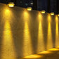 Solar Fence Lights Outdoor Solar Powered Lamps Waterproof LED Gutter Lights for Yard Garden Pathway Lighting Scene Night View
