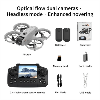 YL3 Mini Drone 8k Camera 180° ESC Optical Flow Positioning WIFI Aerial Photography Remote Control Aircraft G-safe Drone Toy Gif